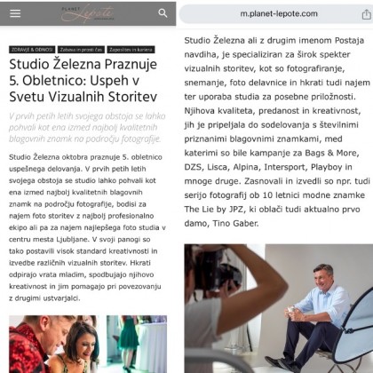 Studio železna Praznuje 5. obletnico: Uspeh v Svetu Vizualnih Storitev